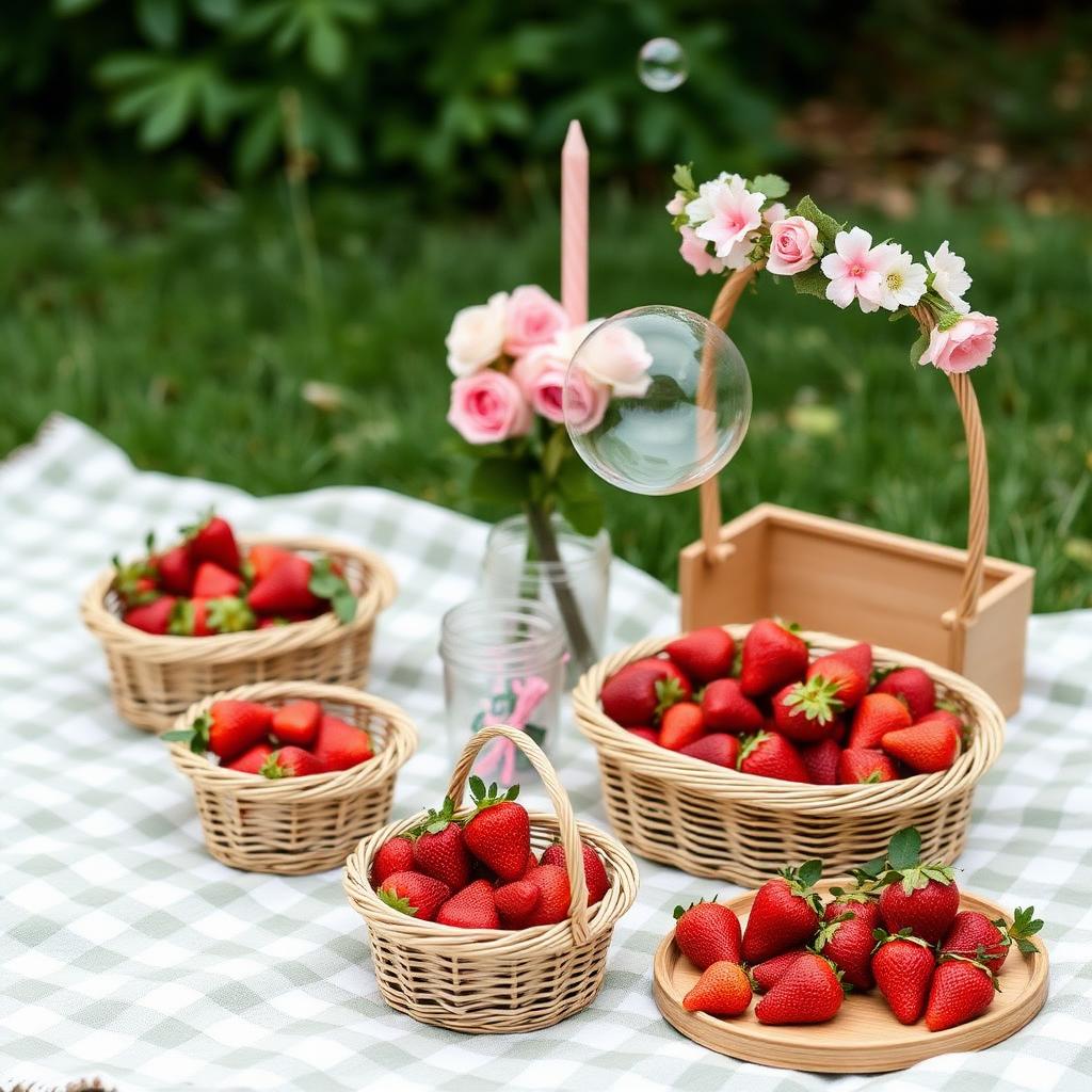 Berry First birthday activity station